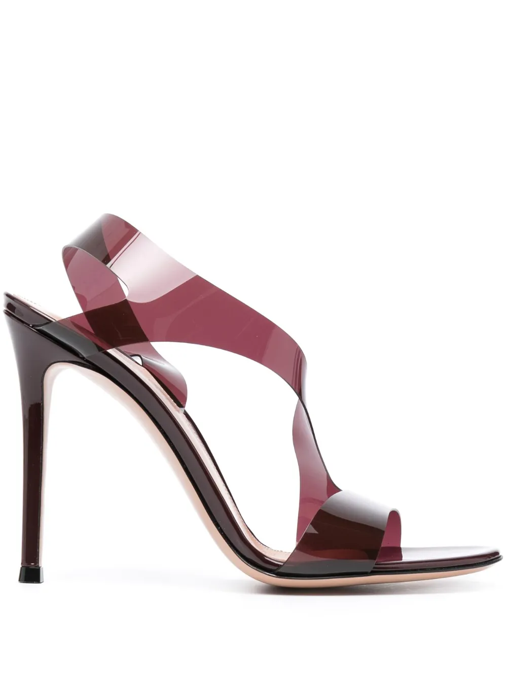 Shop Gianvito Rossi Metropolis 115mm D'orsay Sandals In Brown