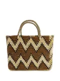 Sensi Studio Split Personality canasta straw tote bag - Neutrals