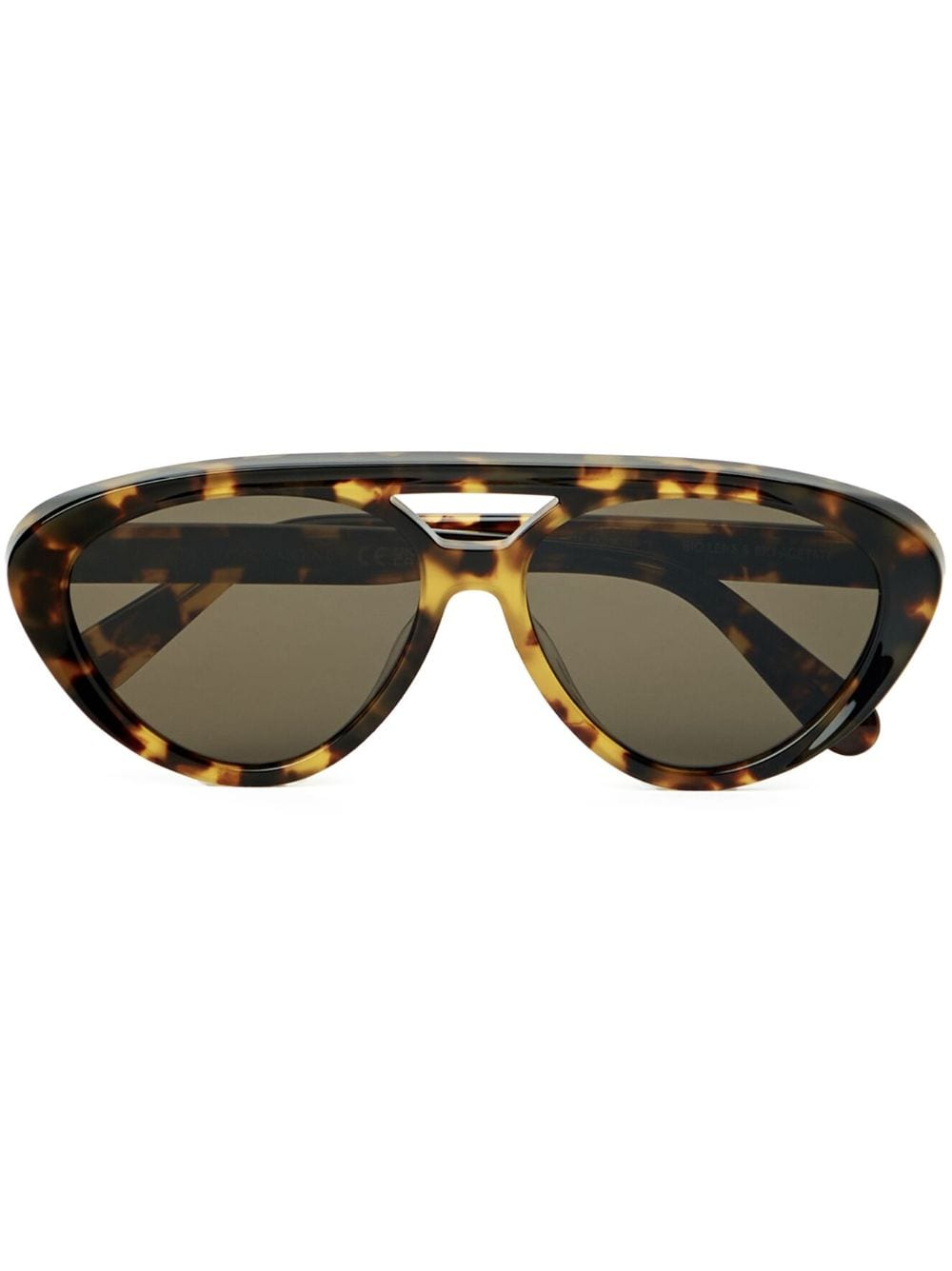 Stella Mccartney Tortoiseshell Pilot-frame Sunglasses In Brown