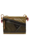 Klättermusen small Algir mesh-panel shoulder bag - Green