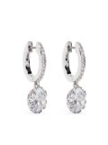 Kate Spade crystal-embellished hoop earrings - Silver