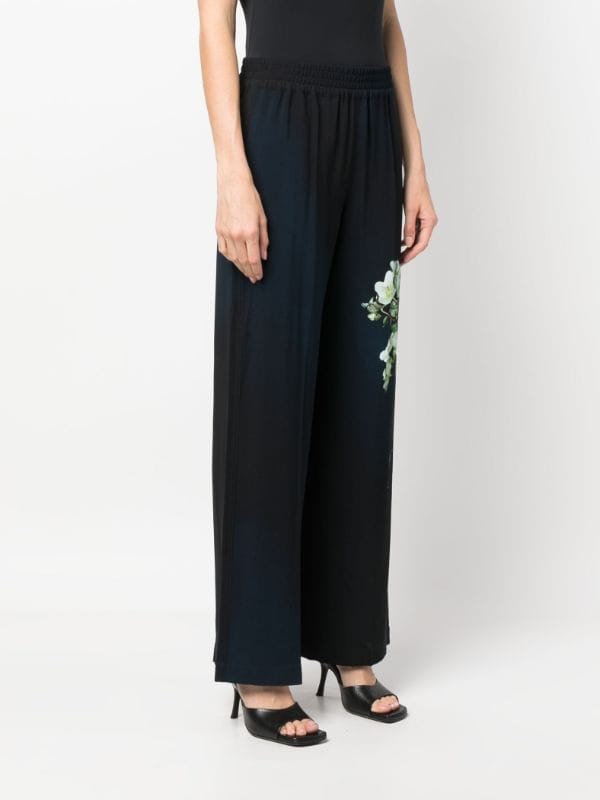 Victoria Beckham Satin straight-leg Trousers - Farfetch