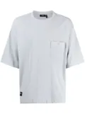 FIVE CM logo-patch piqué-weave T-shirt - Blue