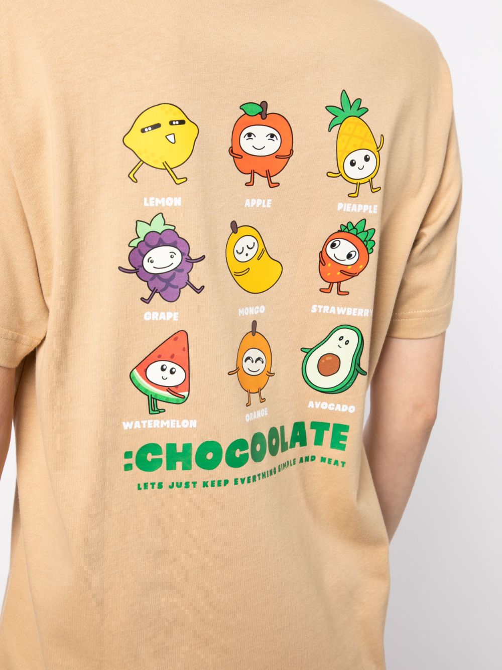 Shop Chocoolate Logo-print Cotton T-shirt In Brown