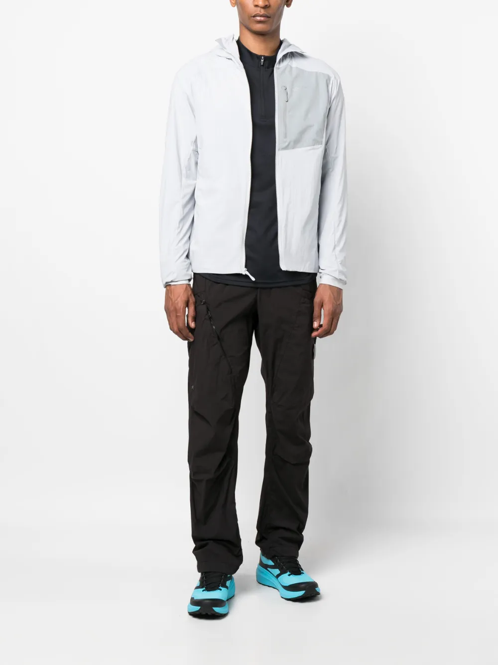 C.P. Company Lens-detail track pants - Zwart
