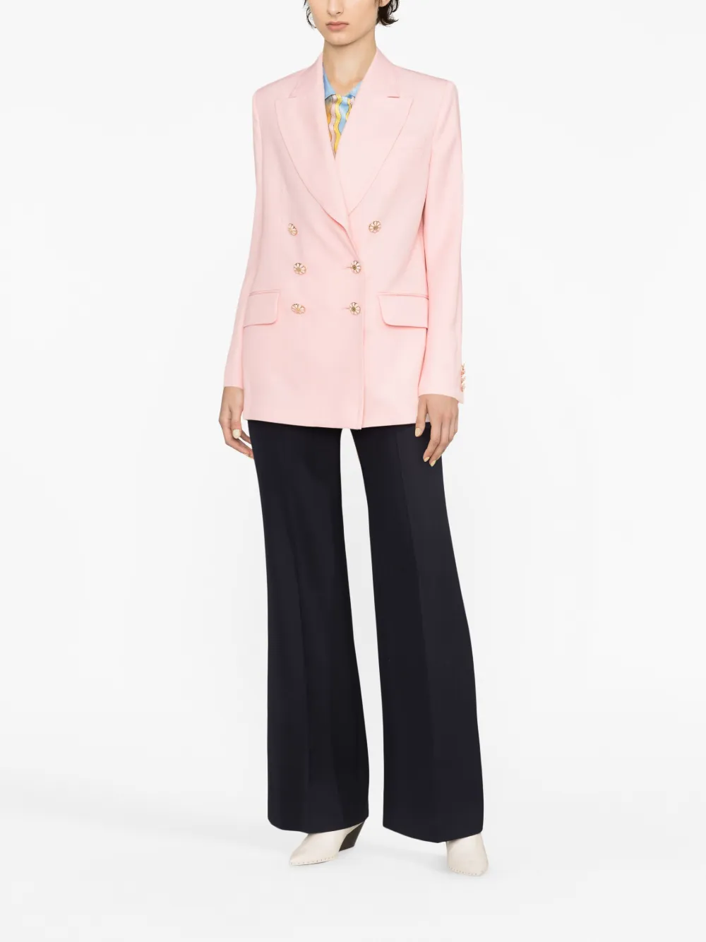 Casablanca Blazer met dubbele rij knopen - Roze