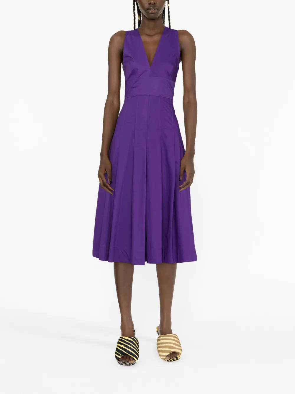 PINKO Jurk met V-hals - Paars