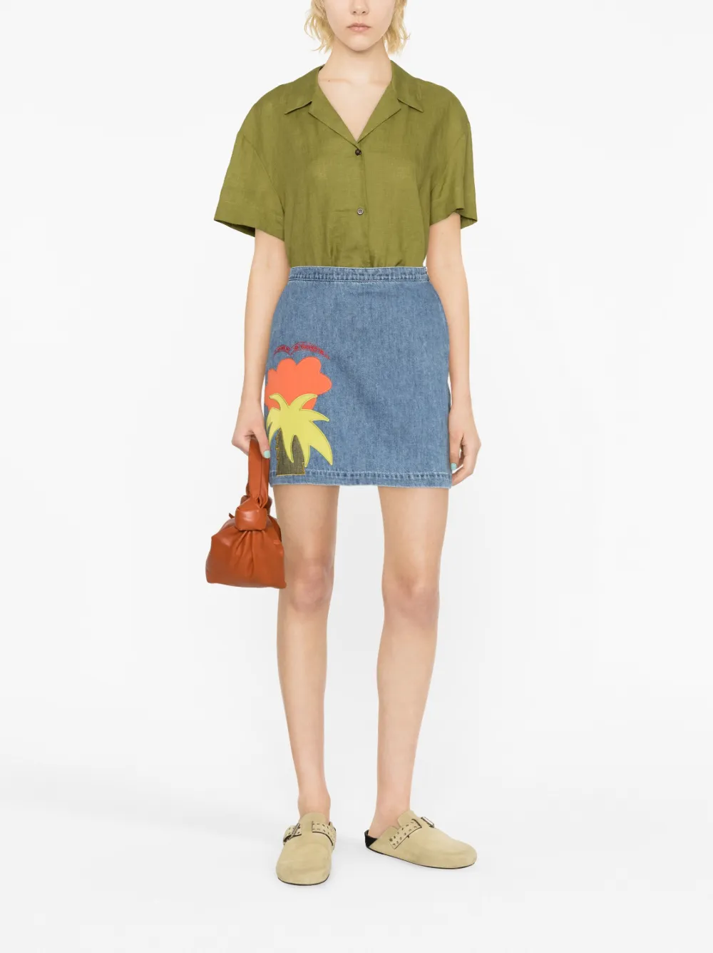 Marni Mini-rok met applicatie - Blauw