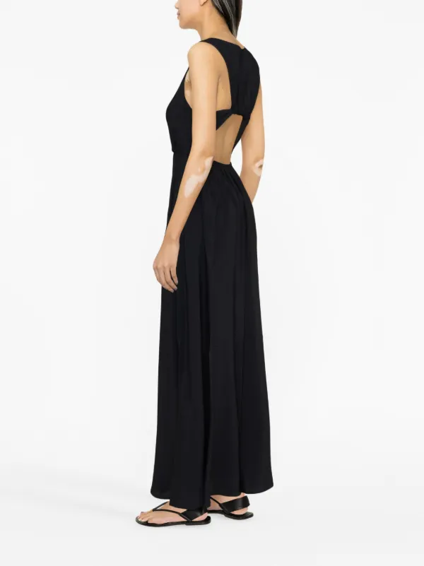 Open back shop maxi dress