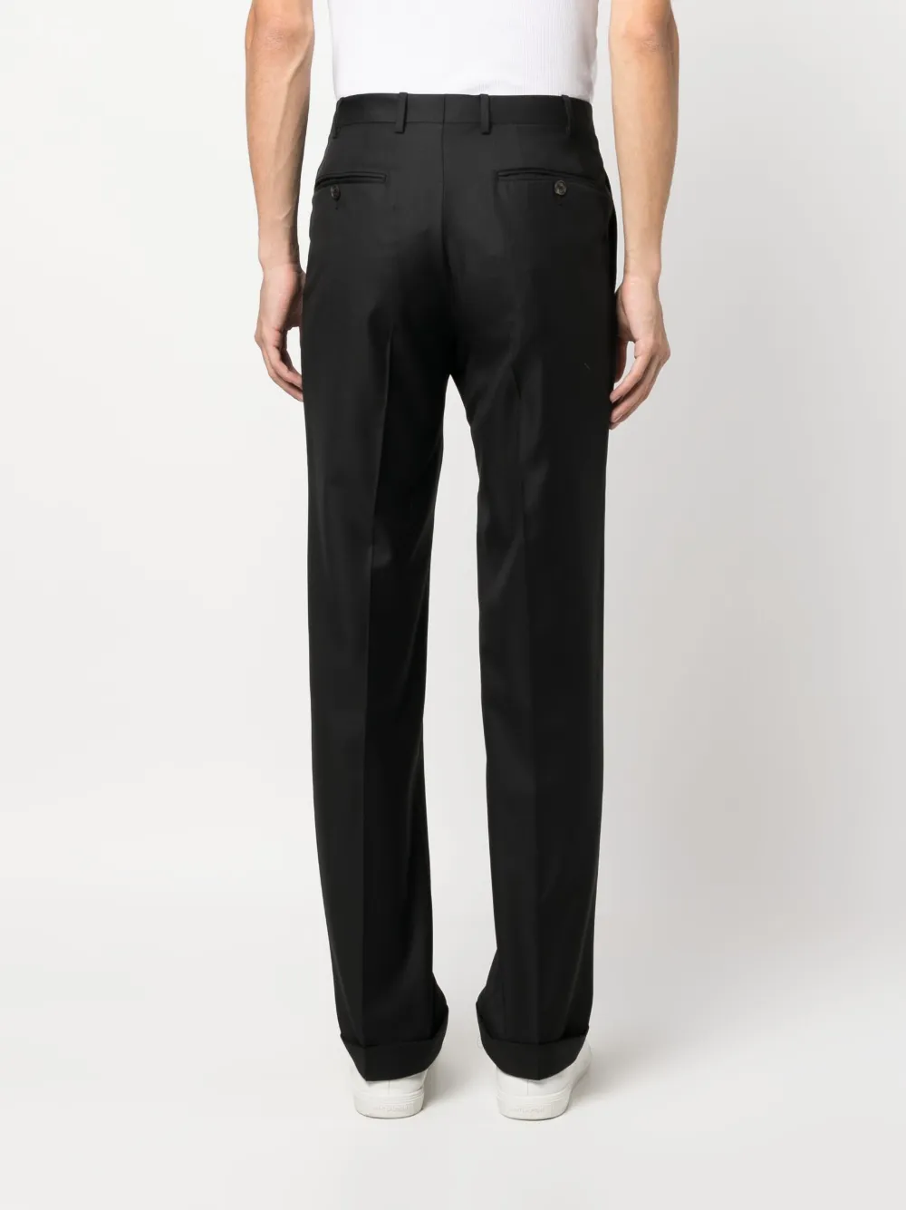 Canali Straight pantalon Zwart