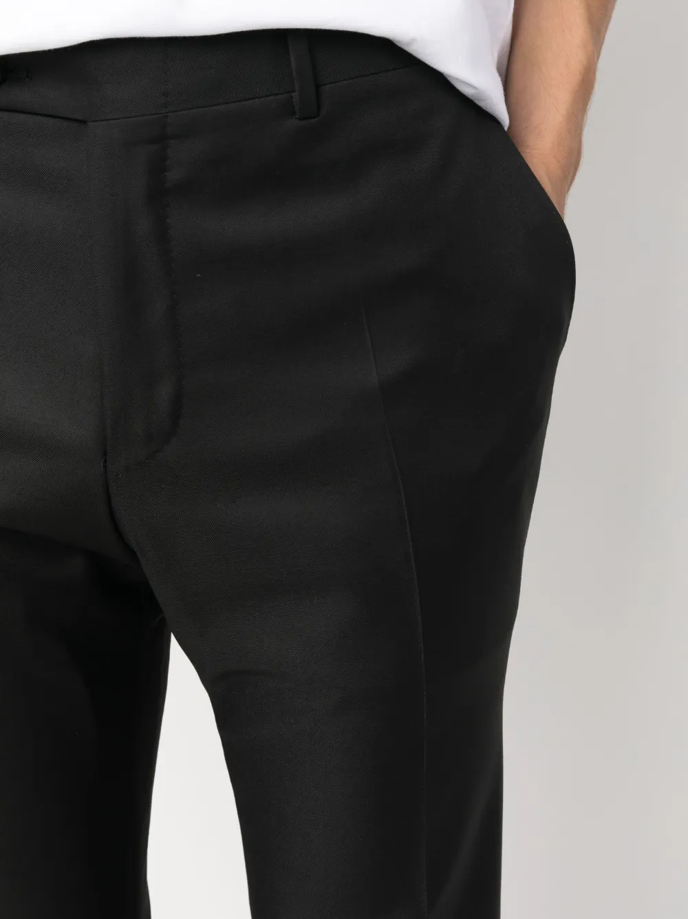 Canali Straight pantalon Zwart