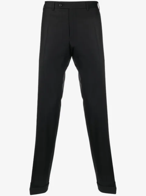 Canali straight-leg wool tailored trousers