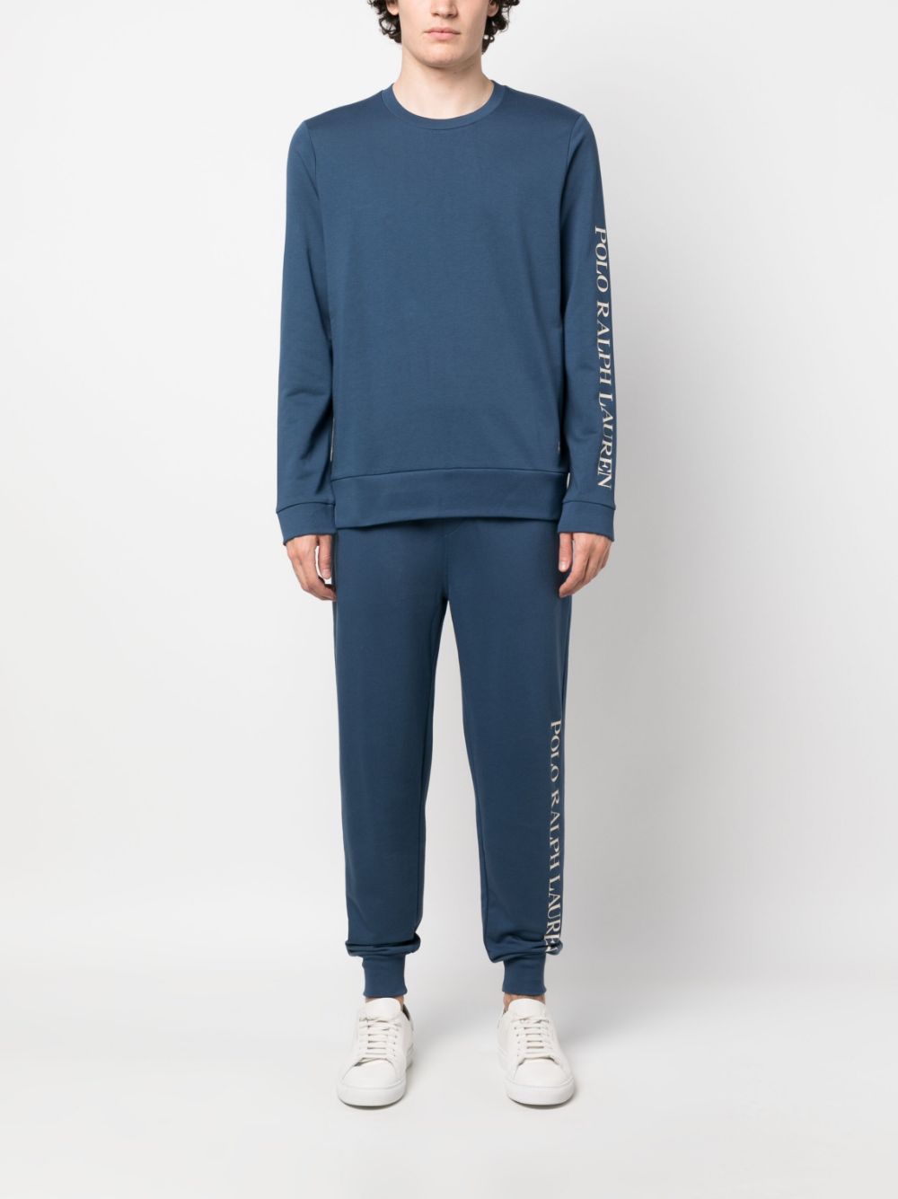 Polo Ralph Lauren logo-print pajama trousers - Blue