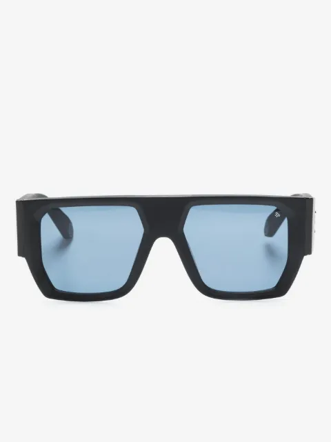 Philipp Plein Eyewear logo-embossed rectangle-frame sunglasses