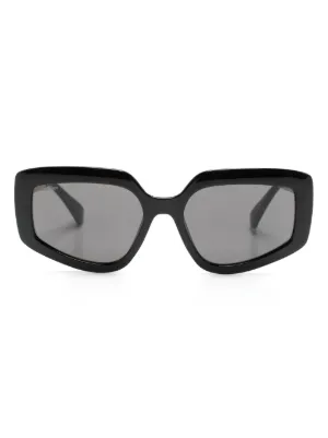 Ambush Eyewear オーバルフレーム サングラス | ブラック | FARFETCH JP