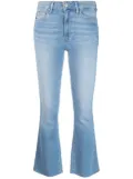 PAIGE logo-patch flared jeans - Blue