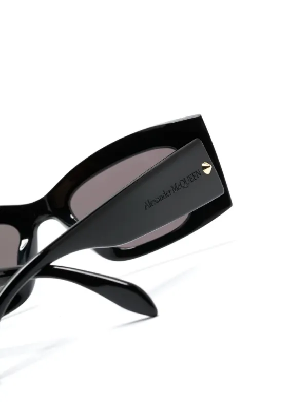 サングラス Alexander Mcqueen Black acetate Spike Studs sunglasses McQueen Spike Studs 53MM Square Acetate Sunglasses | Saks