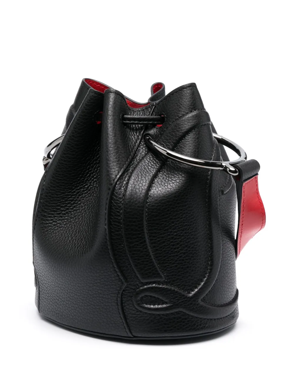 Christian Louboutin Leather Bucket Bag Black FARFETCH