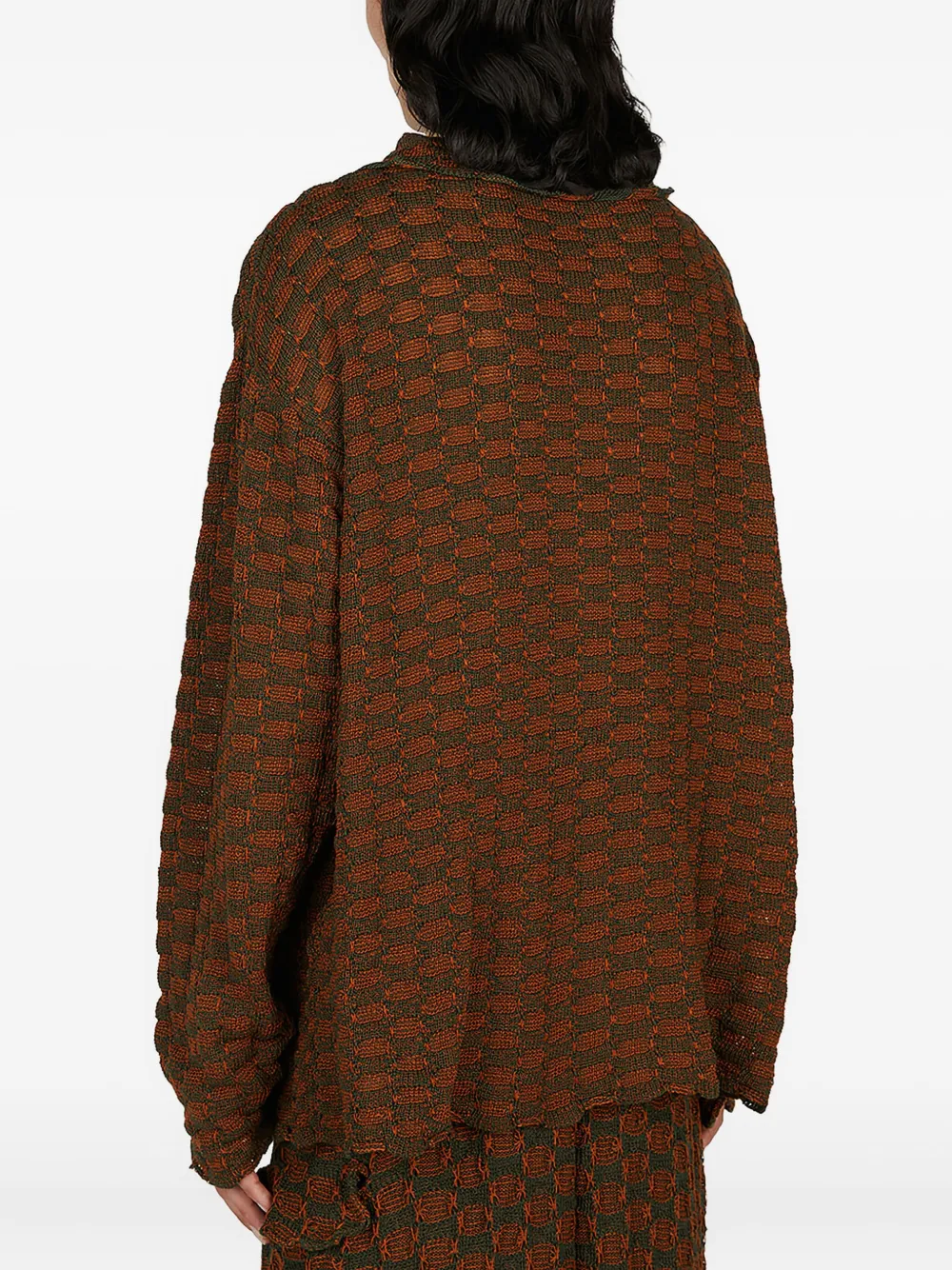 Isa Boulder Vest met patroon DARK BARK