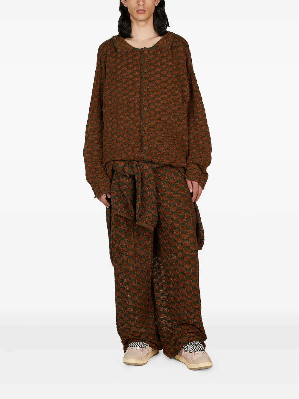 Isa Boulder Vest met patroon DARK BARK