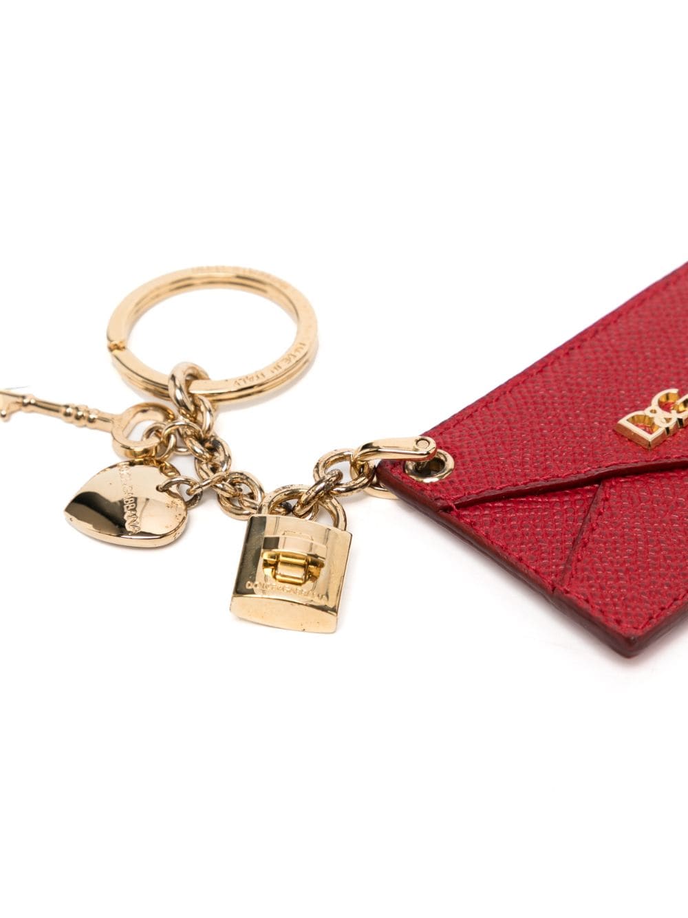 Dolce & Gabbana Leren sleutelhanger - Rood