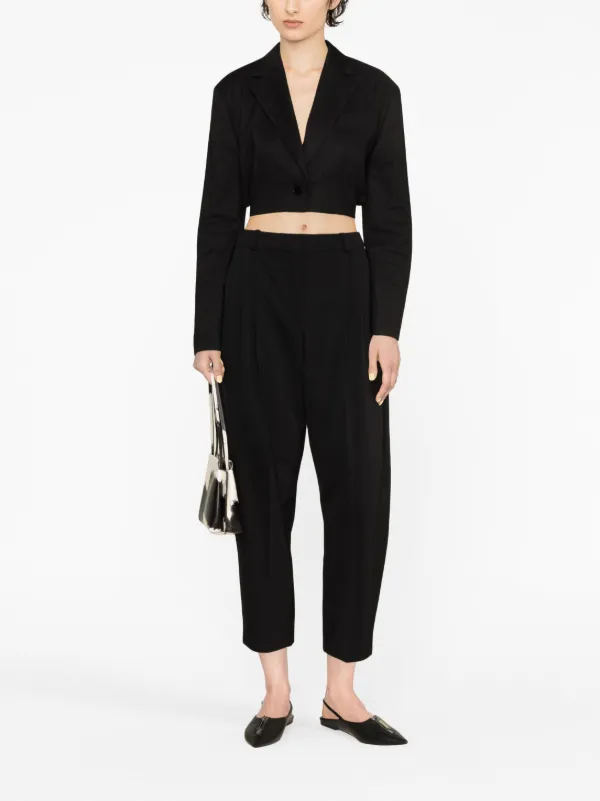 Stella McCartney Pantalones Capri Tapered | Negro | FARFETCH DO