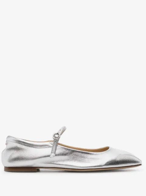 Aeyde Aline Babies metallic ballerina shoes