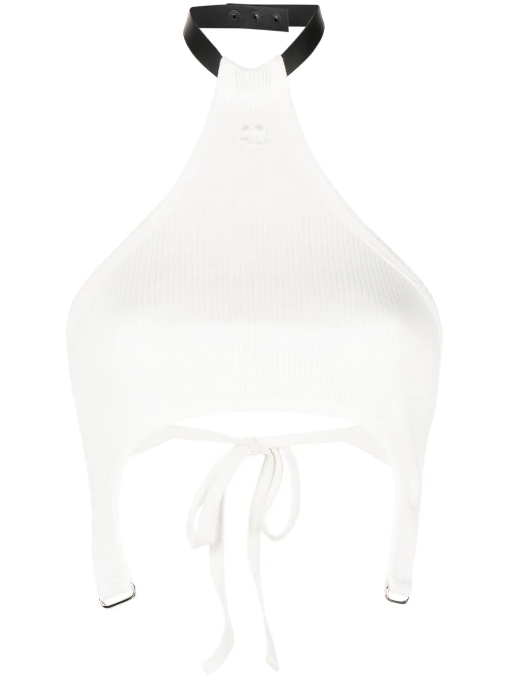Courrèges halterneck cropped top | White | Image 1