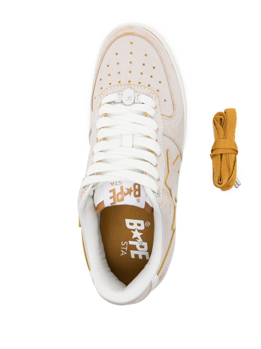 Shop A Bathing Ape Logo-patch Low-top Sneakers In Rosa