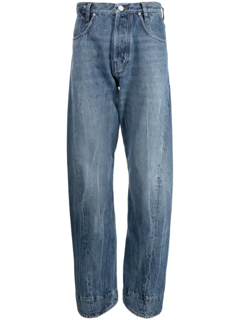 Trussardi straight-jeans med logotypmärke