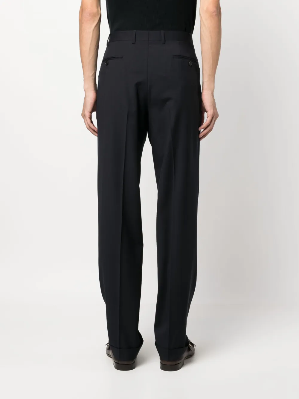 Canali Straight pantalon Blauw