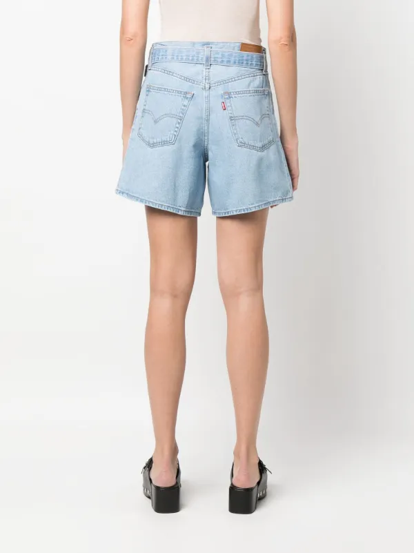 Levi's belted-waist Denim Shorts - Farfetch