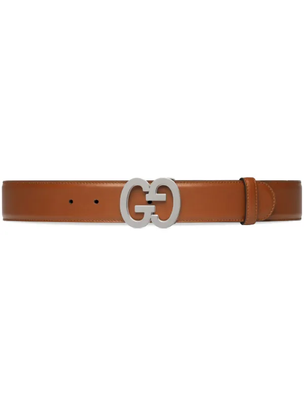 Gucci Men's Leather Belt with Double-G Buckle