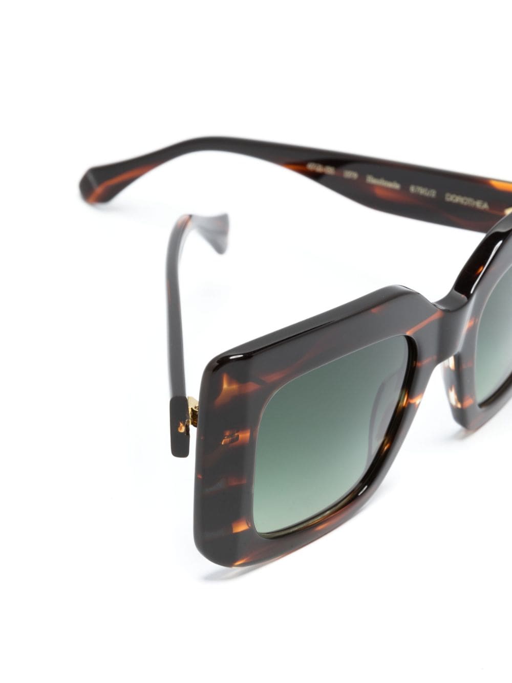 Shop Gigi Studios Dorothea Square-shape Sunglasses In Brown