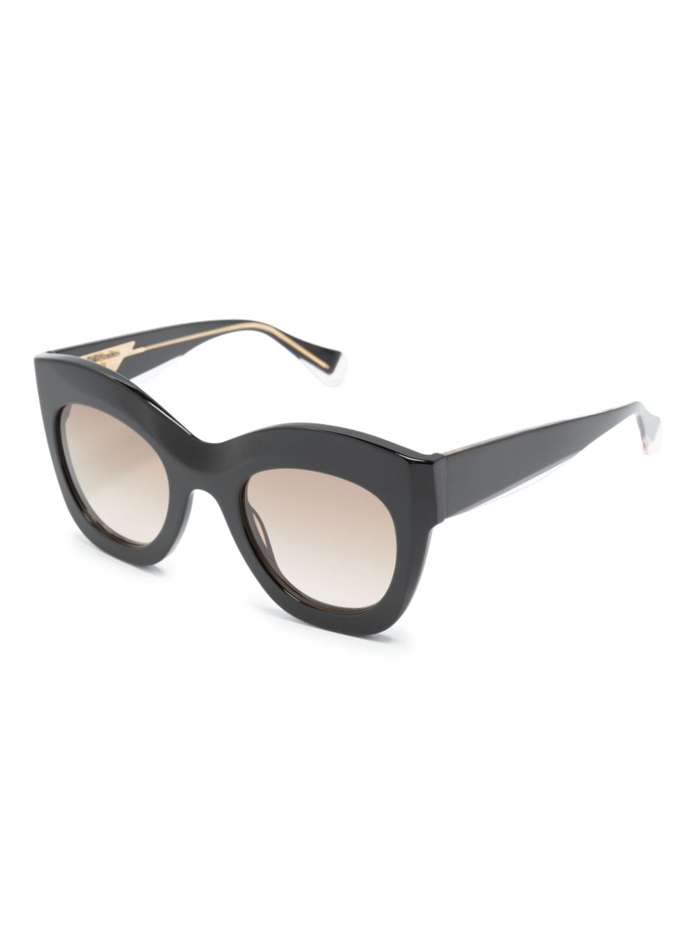 Shop Gigi Studios Cat-eye-frame Sunglasses In Black