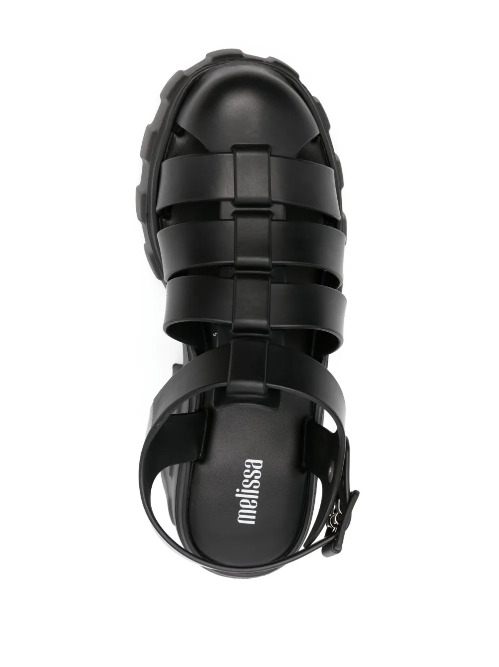 Melissa Megan gekooide sandalen Zwart