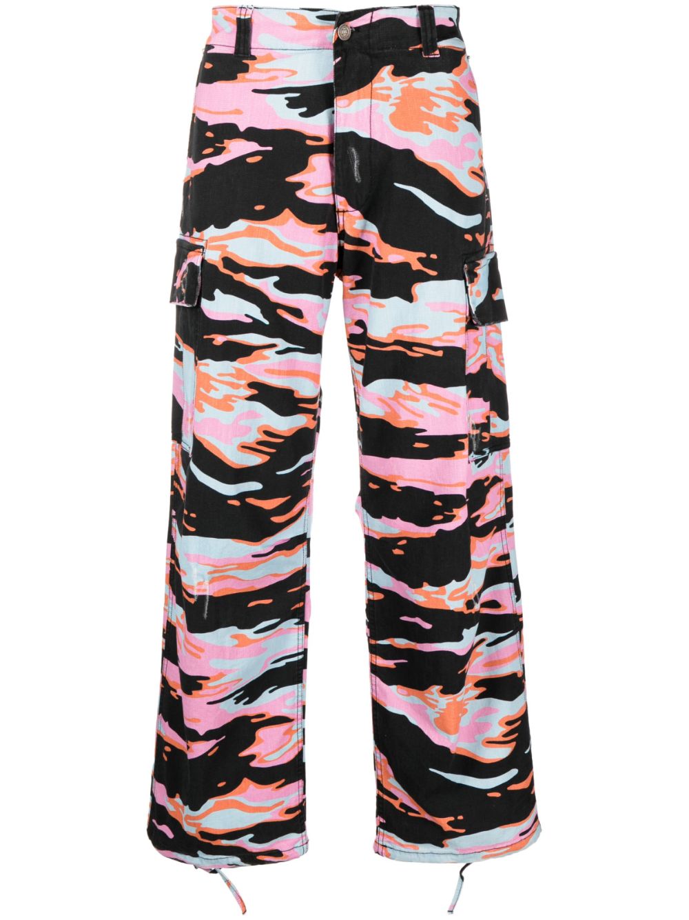 ERL GRAPHIC-PRINT CARGO TROUSERS