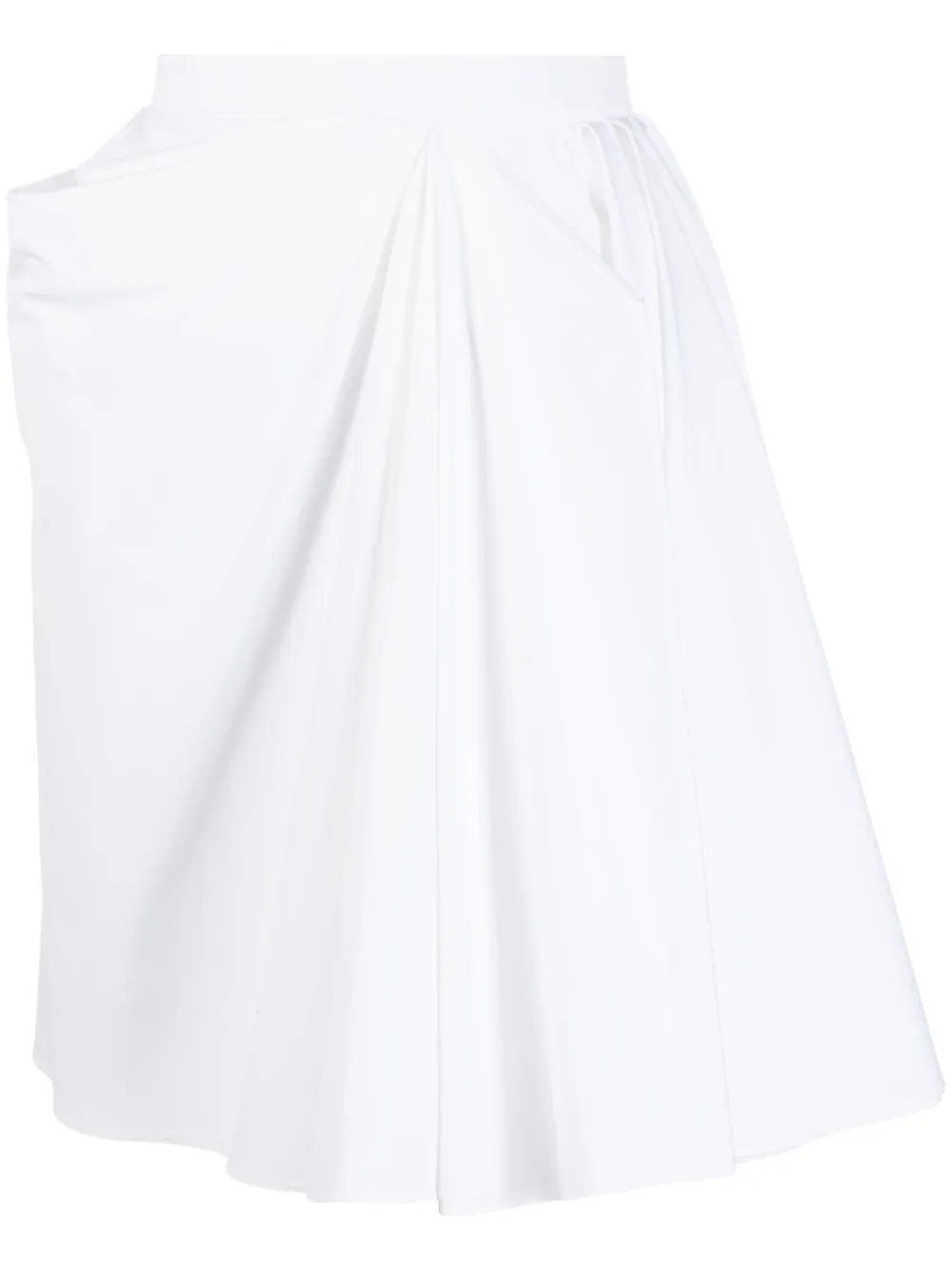 Alexander Mcqueen Skirt In Optical White