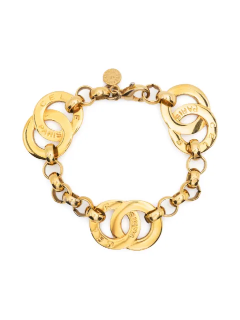 Céline Pre-Owned 1990s pre-owned circle-charm chain bracelet