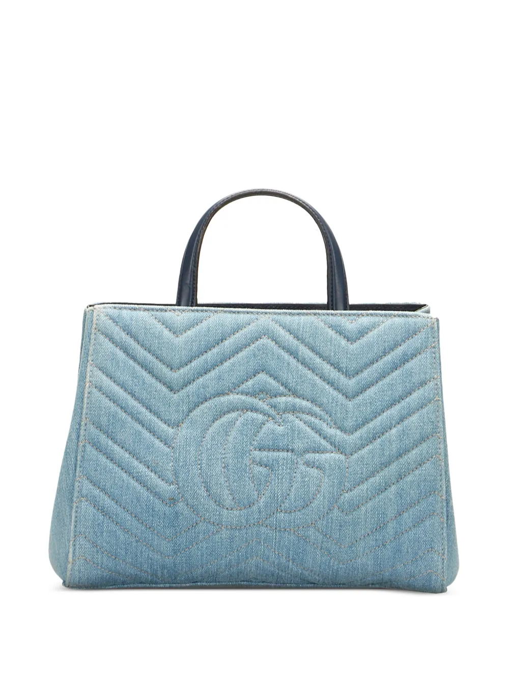 Gucci Pre-Owned GG Marmont denim tote bag - Blauw