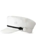 Maison Michel New Abby cotton sailor cap - White