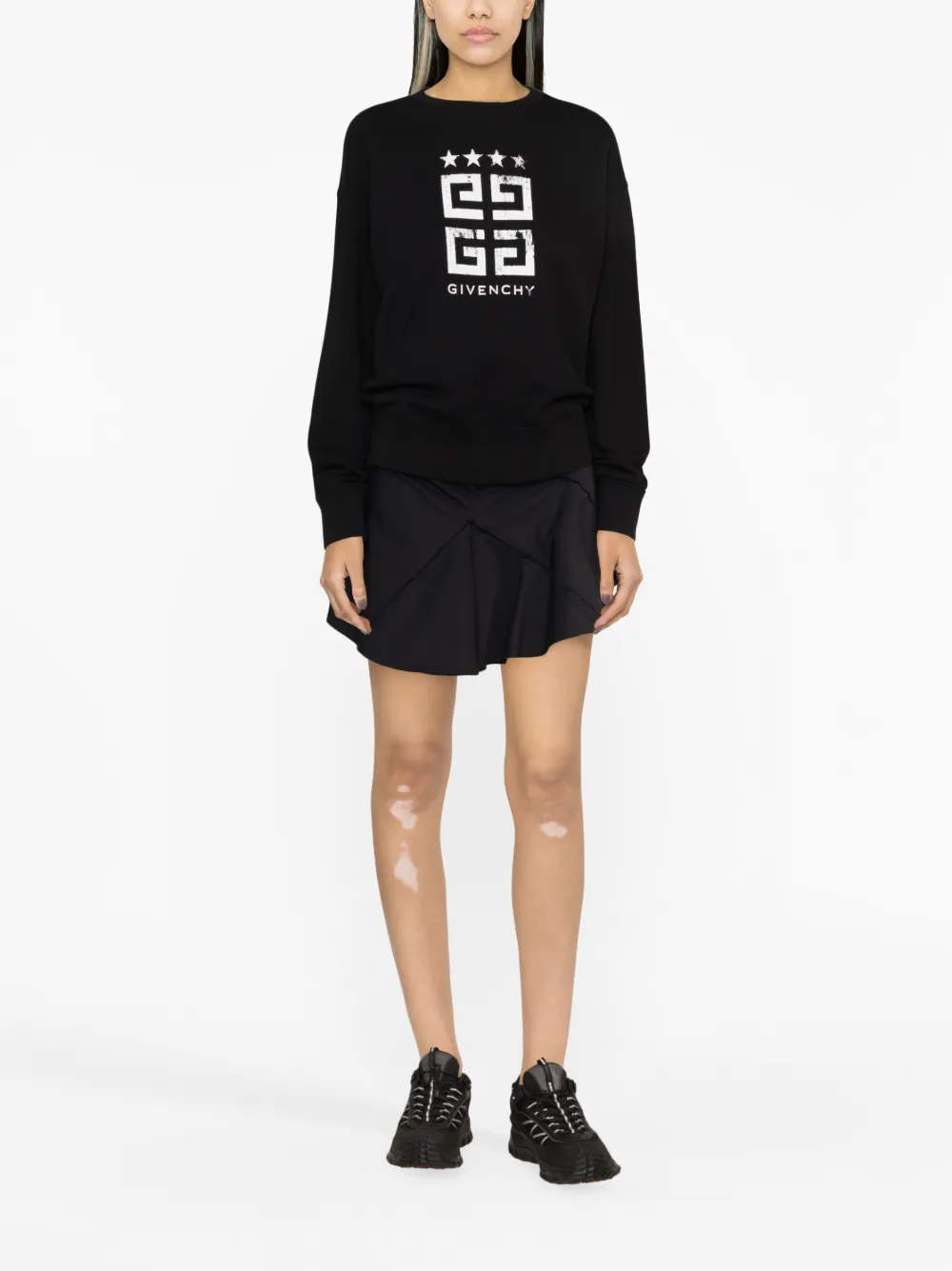 Givenchy Sweater met logoprint - Zwart