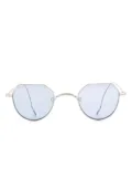 Matsuda heart-motif pilot-frame sunglasses - Silver