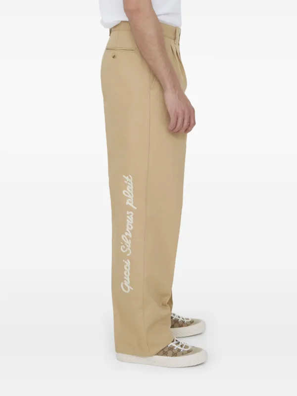 パンツ GUCCI 20SS LOGO PATCH LOOSE PANT パンツ GUCCI 20SS LOGO