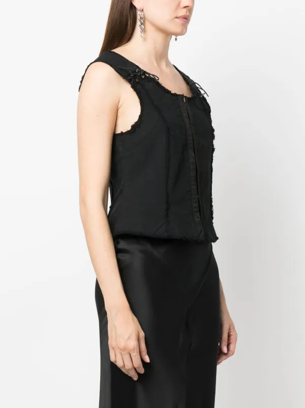 OUR LEGACY Tough raw-cut Sleeveless Top - Farfetch