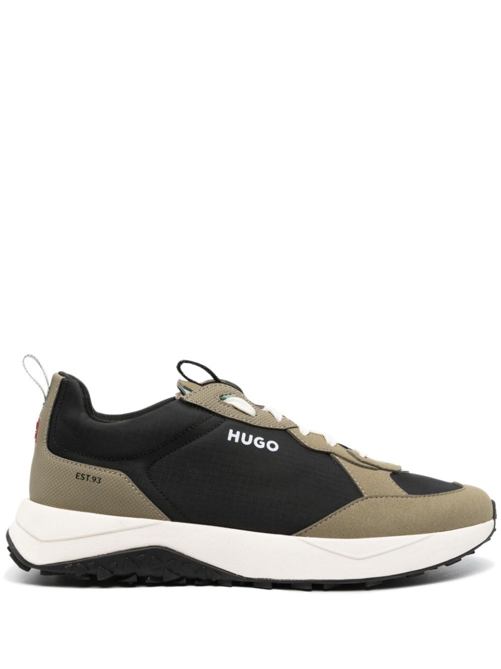 Hugo Boss Low-top Panelled Trainers In Black