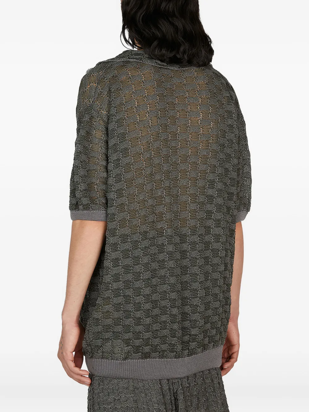 Isa Boulder Gebreid T-shirt Grijs