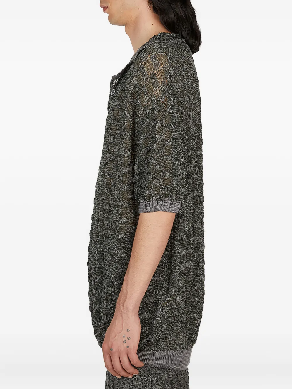 Isa Boulder Gebreid T-shirt Grijs