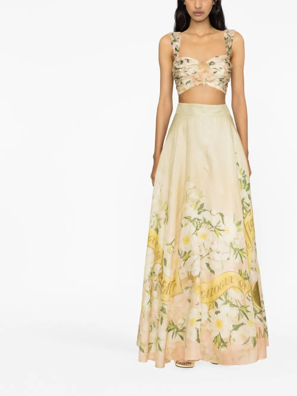 ZIMMERMANN Maxi-jurk met bloemenprint - Groen