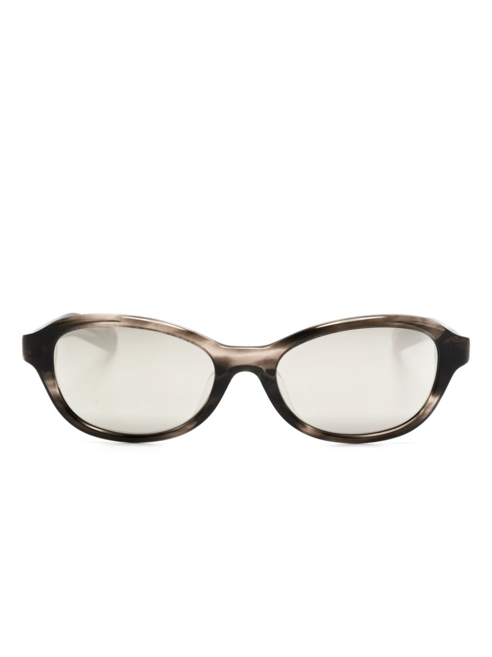Flatlist Priest Oval-frame Sunglasses In Grey